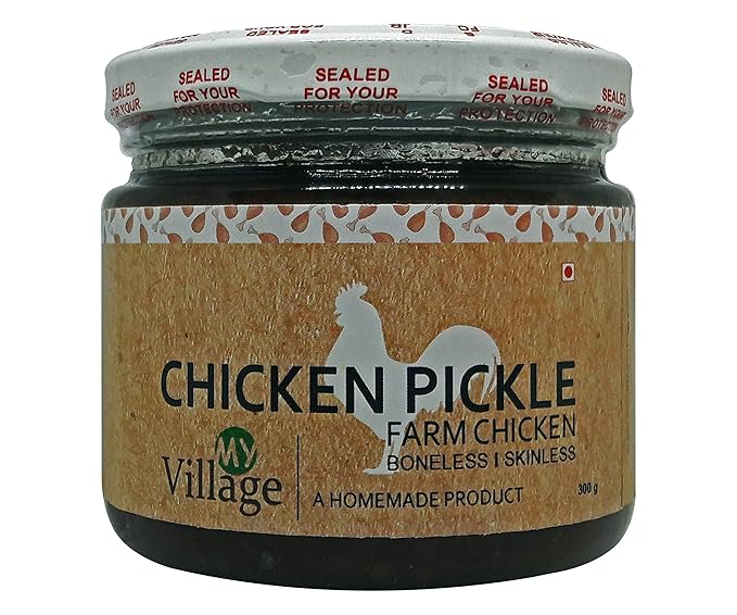 My Village Chicken Pickle/Boneless-Skinless Chicken Pickle/No Added Preservatives (300 gm)