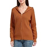 Tronjori Womens Zip up Hooded Cardigan Knitted Hoodies Raglan Sleeve Sweaters Jacket Outerwear Fall Winter