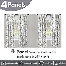 Ambesonne Science Window Curtains Pack of