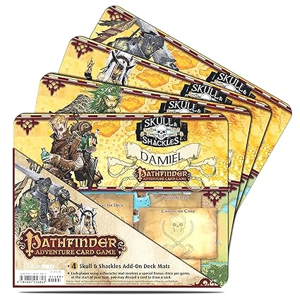 Pathfinder Skull and Shackles Character Mat (4-Pack)