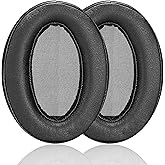 WH-H910N Replacement Ear Pads Compatible with Sony WH-H910N Wireless Headphones Akkiv Replacement Ear Pads are Made of Protein Leather and Memory Foam (Black)