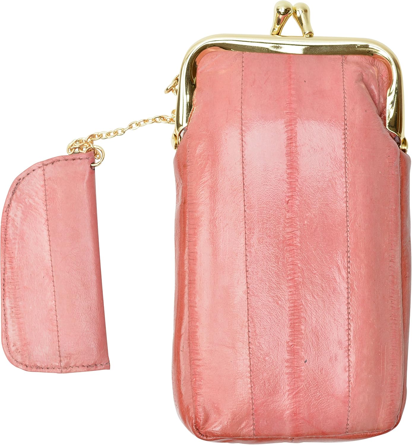 Eel skin Soft Leather Cigarette Case with Lighter Holder by