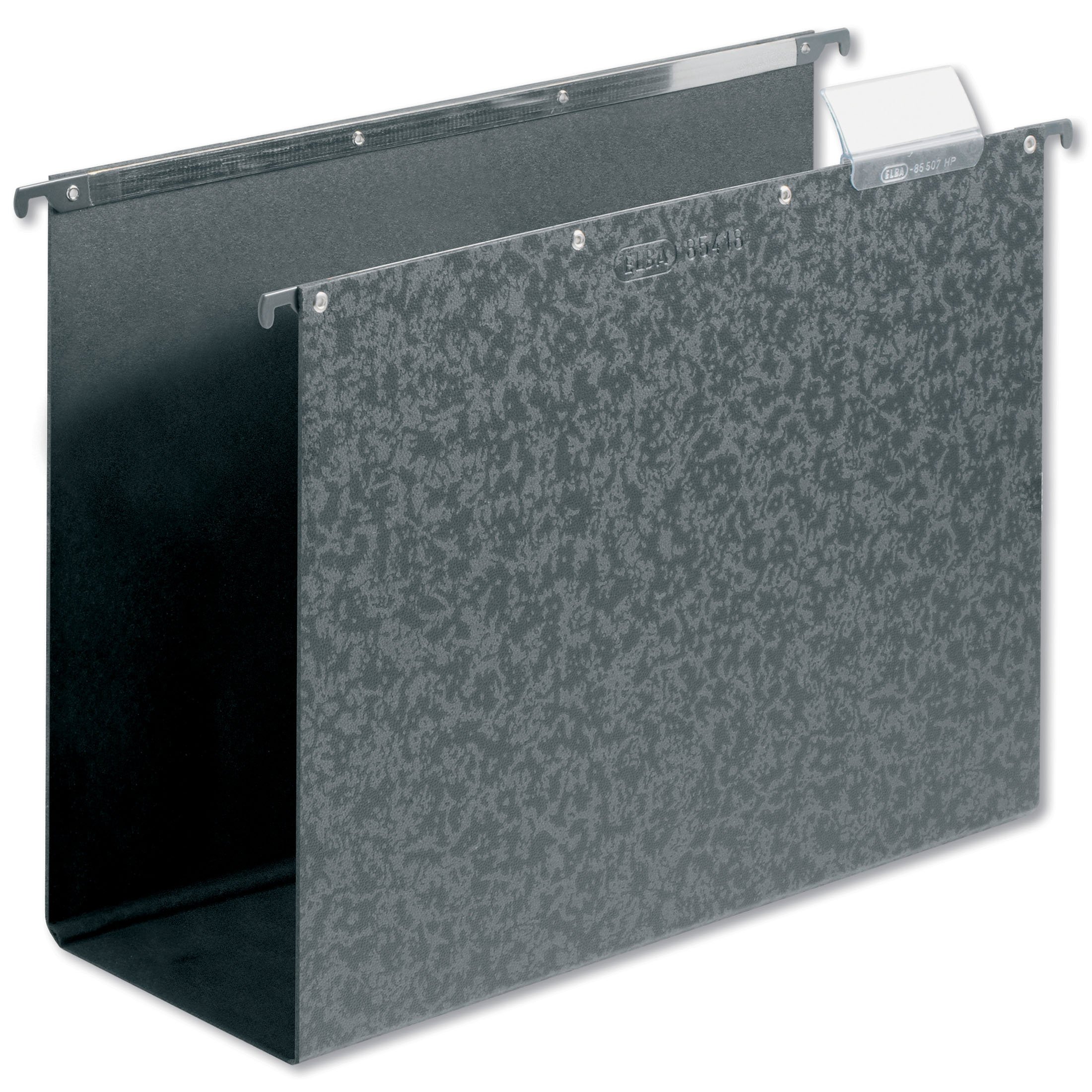 Elba 400051508 Hinged Collectors Vertic, RC-Hartpappe for DIN A4-Sheets, 1.6 mm, Black