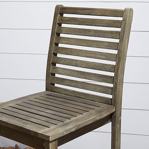 Renaissance Outdoor Patio Hand-Scraped Wood Bar Chair in Kuwait - Main Image