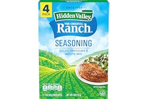 Hidden Valley Original Ranch Salad Dressing & Seasoning Mix, Gluten Free, Keto-Friendly - 4 Packets (Package May Vary)