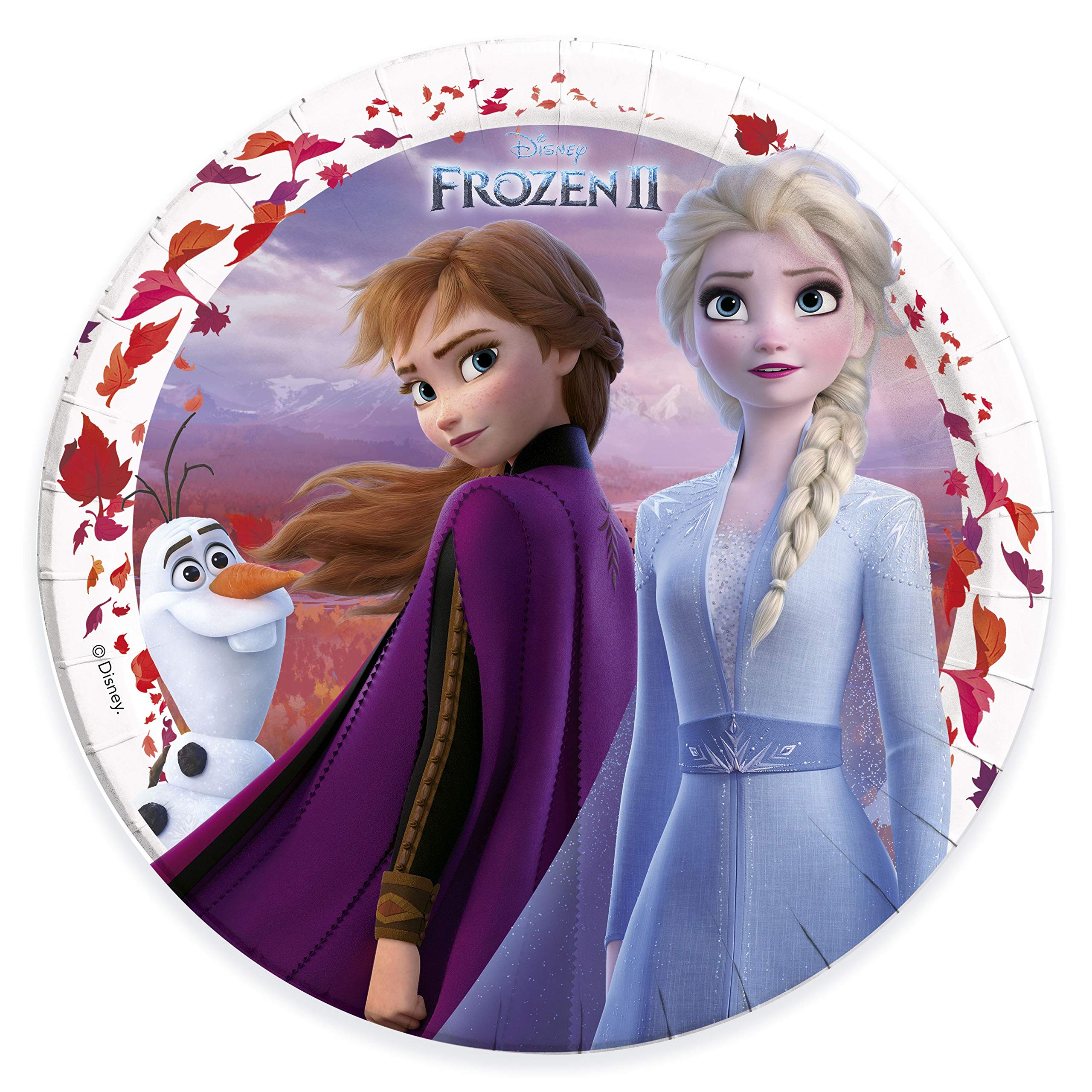 Disney Frozen 2 10066546 Plates, Blue,23 centimeters
