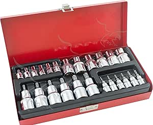 JUEGO DE 24 LLAVES VASO TORX MACHO Y HEMBRA: Amazon.es: Bricolaje y herramientas