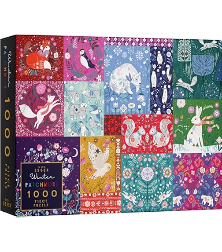 Amazon.com: Elena Essex Christmas Puzzle - Winter Patchwork