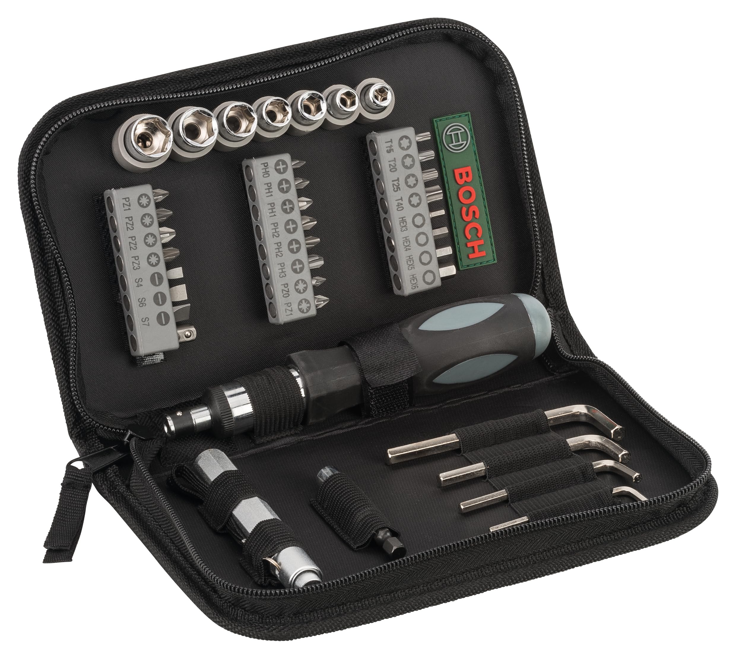 Bosch 2607019506 Screwdriving and Socket Set (38-Piece)