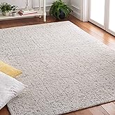 SAFAVIEH Area Rug 8x10 - Metro Collection - Large - Grey & Ivory, Handmade Wool, Floral Design, Ideal for Living Room, Bedroo