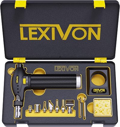 Lexivon Butane Torch Multi-Function Kit LX-771 Pro Grade 125-Watt
