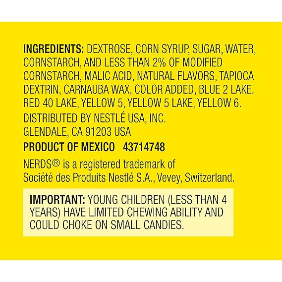 Amazon Com Nerds Big Chewy Candy 10 Ounce Pack Of 8 Grocery Gourmet Food