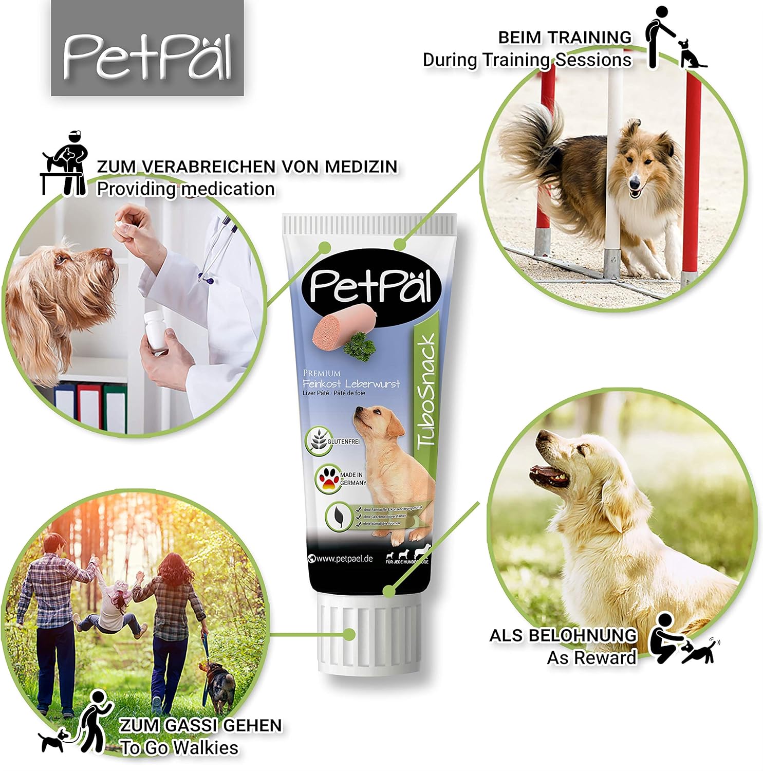 Petpal Hunde Leberwurst In Der Tube Leckerli Tubosnack 3er Pack Premium Leckerlie Getreidefrei Fur Den Hund Auch Fur Welpen Naturlicher Hundeleckerli Snack Made In Germany Amazon De Haustier
