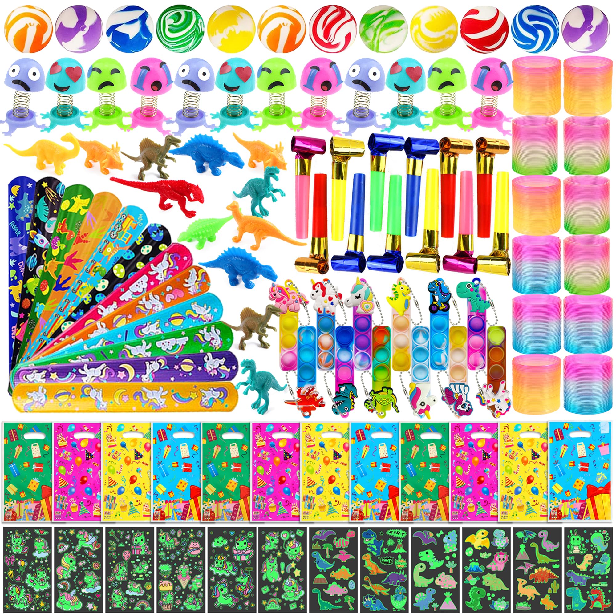Lubibi 108 Pieces Toys Gadgets Party Birthday Fillers for Pinata Party Items Accessories Set Fillers Bags Gift Gadgets for Parties Birthday Christmas Gifts for Children Girls