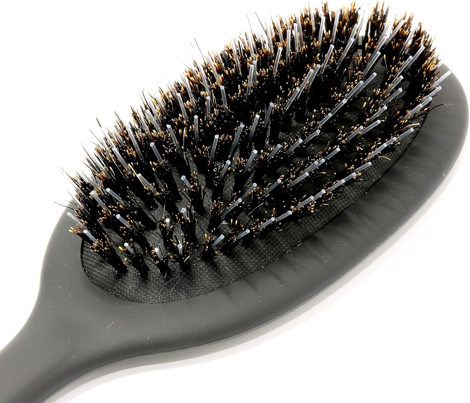 Flair Brush Medium Bristle/Nylon Boar Hair Brush with Soft Touch Handle, red, 21.5x6.5 cm (Pack of 1) - Image 3