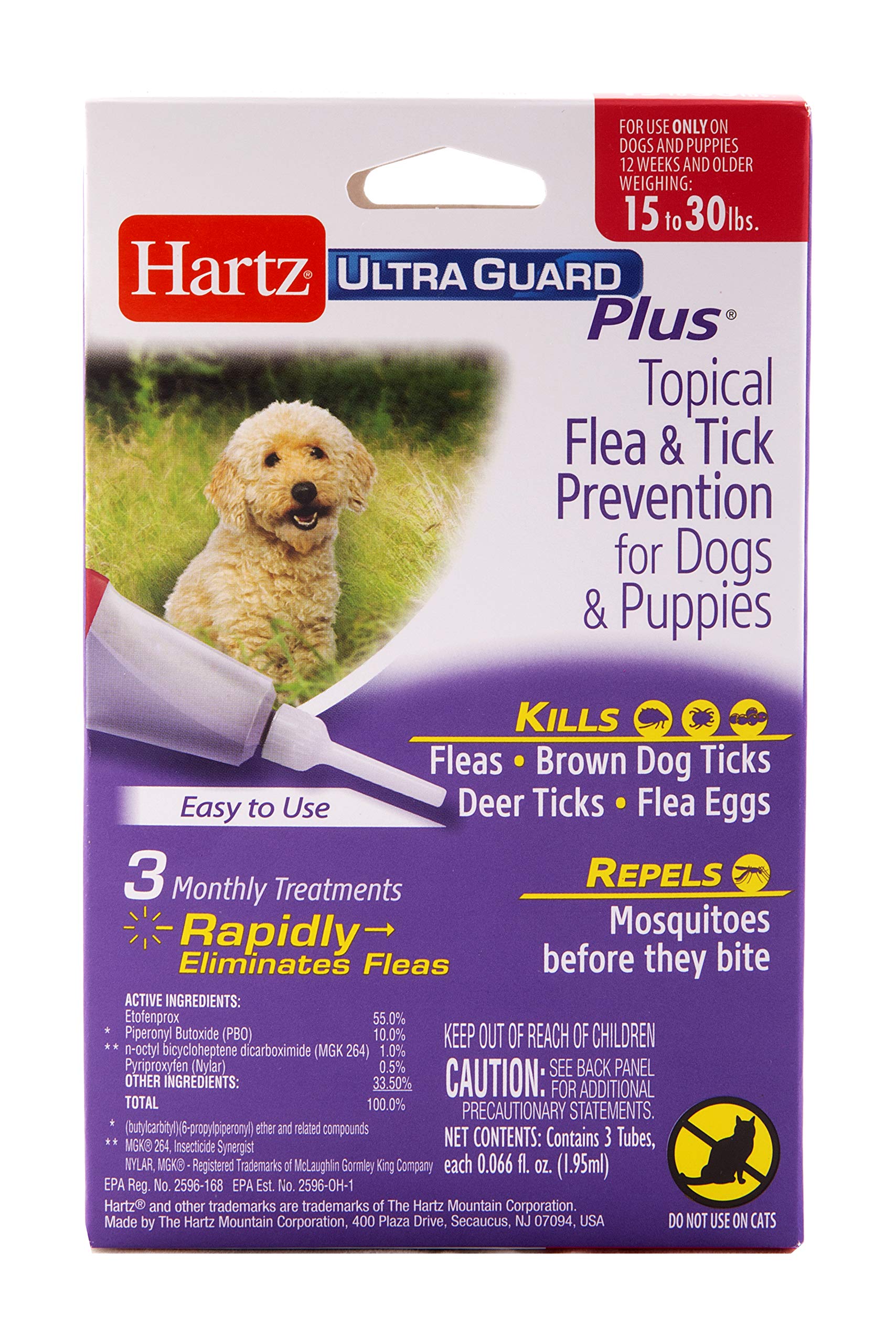 Buy Hartz UltraGuard Plus Topical Flea & Tick Prevention for Dogs and
