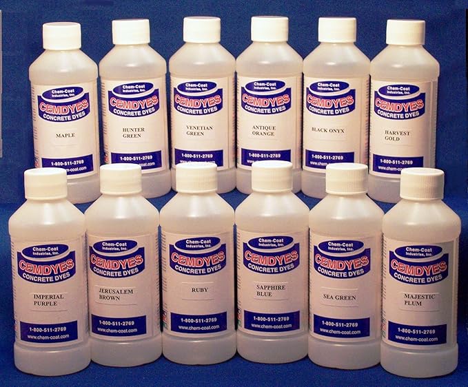 Cemdyes Concrete Dyes 1 Gallon Black Onyx Home Improvement Amazon Com