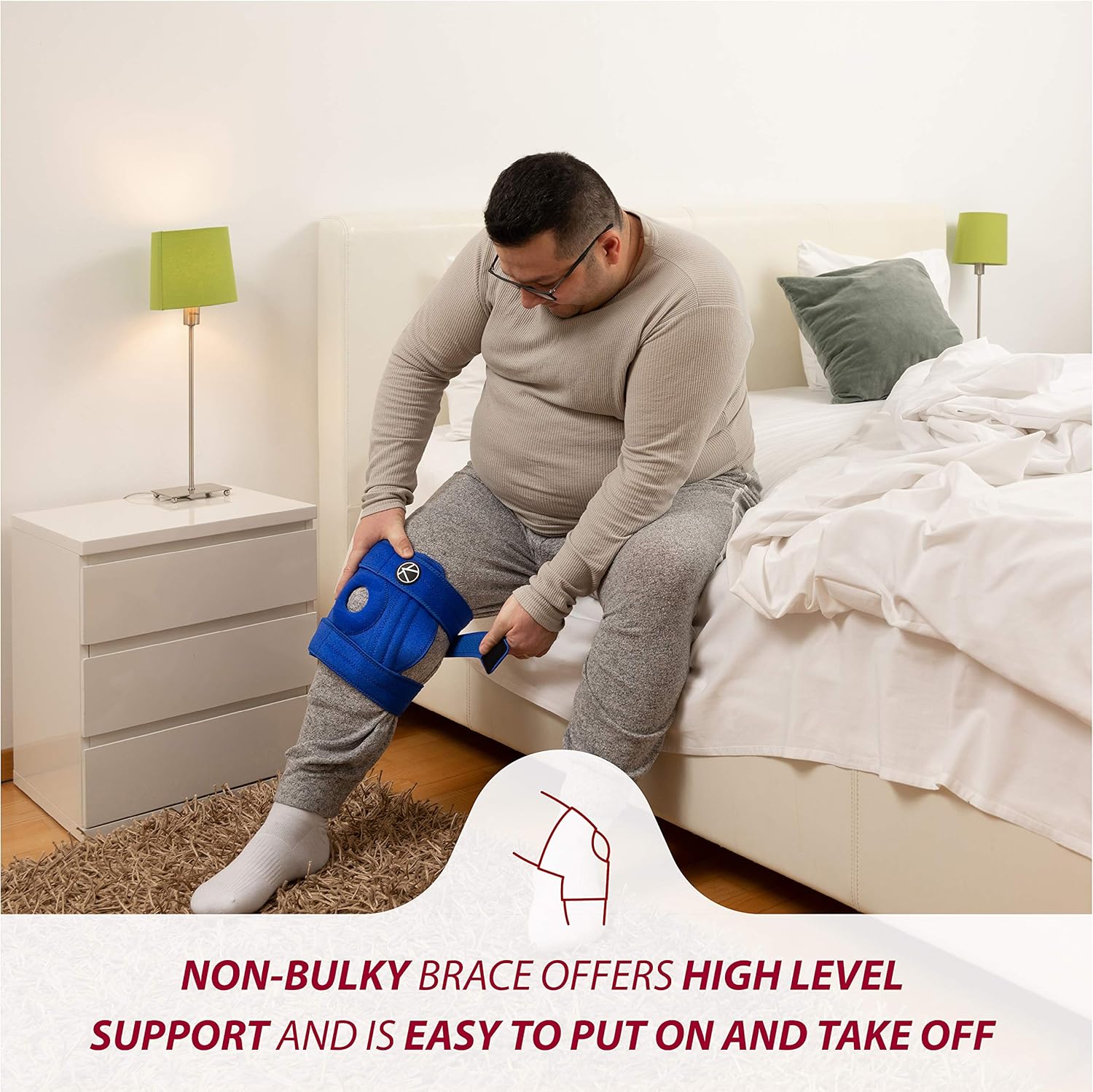 KARM Plus Size 4XL Knee Support for Obese People, Extra Large Knee Support for Big Legs 5XL 6XL Thighs - Image 3