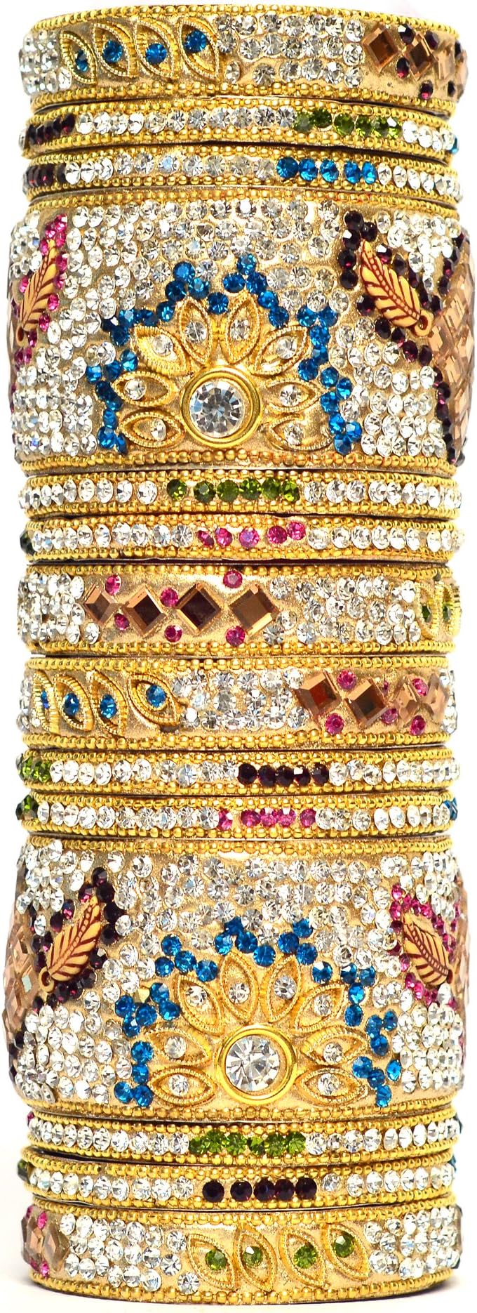 Traditional Multi Color Wedding Bangles/Engagement Bangles, Stone Bangles for women and Girls, Bangle Set with Fancy Design Bangles For women, Girl Birthday/Party Wear. Bangles Set Of 14 Bangles Jewellery for Girls.