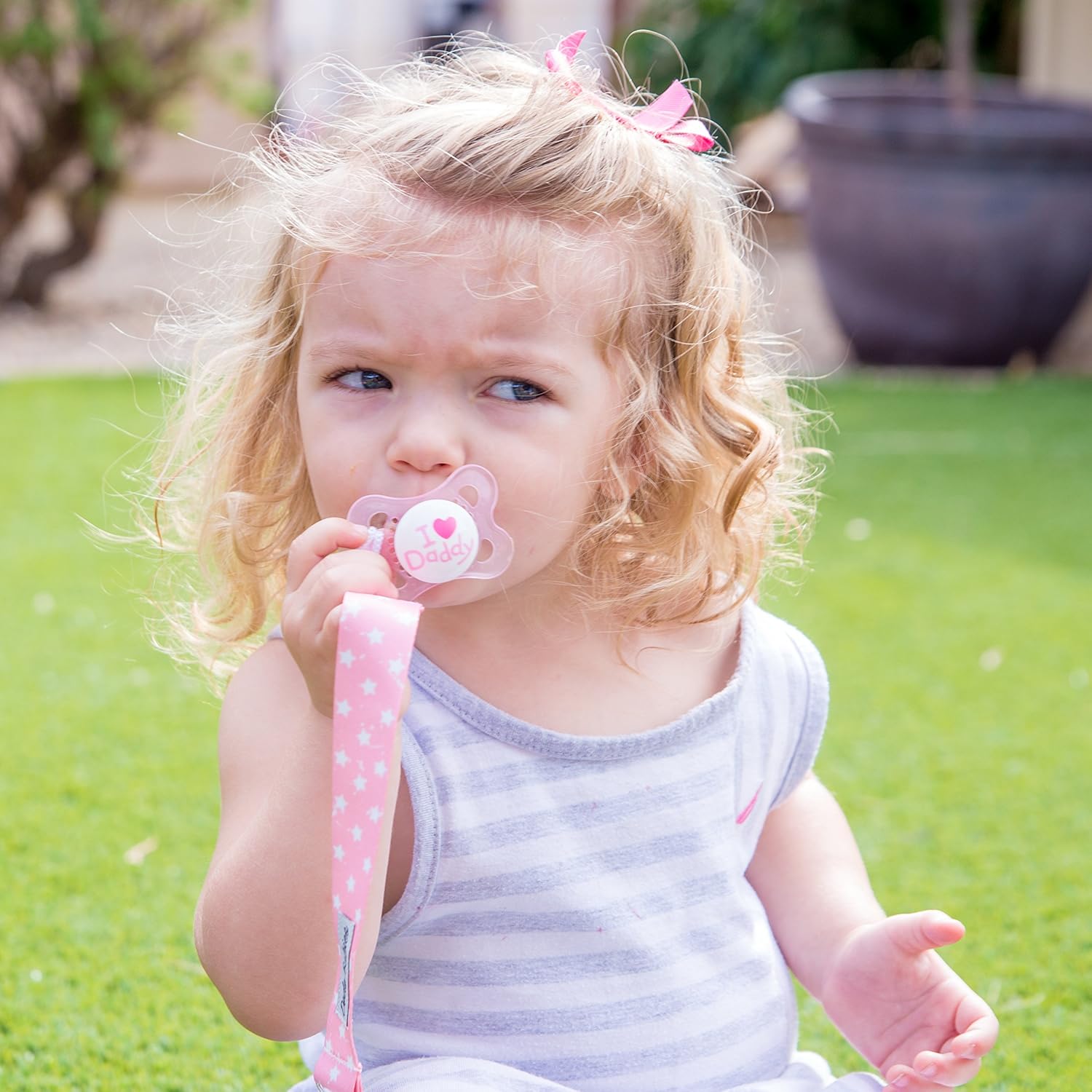 Pacifier Clip by Dodo Babies Pack of 4 + Pacifier Case, Premium Quality for Girls Modern Designs Universal Holder Leash for Pacifiers, Teething Toy or Soothie, Baby Shower Gift Set : Baby