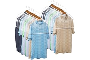 Handy Laundry Clear Vinyl Shoulder Covers - Set of 16 Garment Protectors Keep your Suits, Dresses, Blouses, & Dust Free - Pro