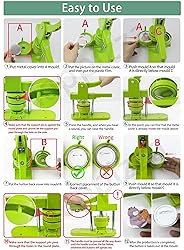 Happizza Button Maker Machine Multiple Sizes, Pin