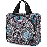 LoDrid Embroidery Project Bag, Square Supplies Storage Tote, Totem | Portable Craft Carry Case with Multiple Pockets, Bag Only