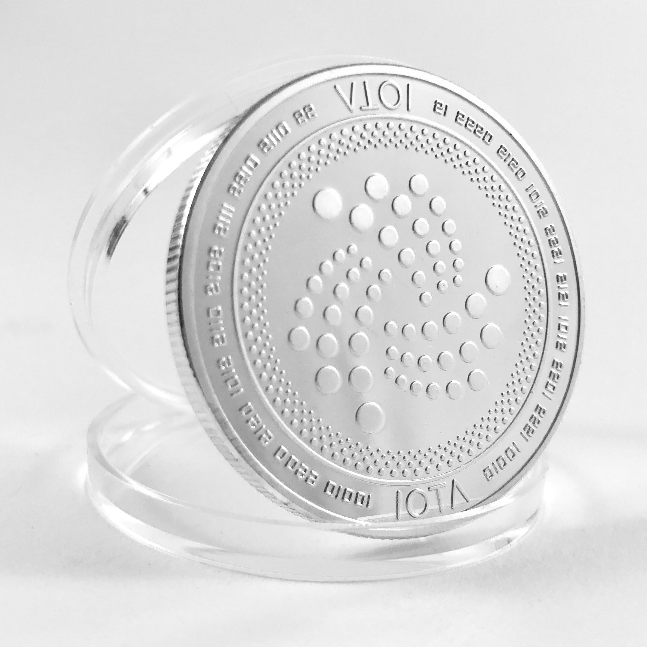 HODLcat Physical IOTA Coin including Tangle - silver-plated