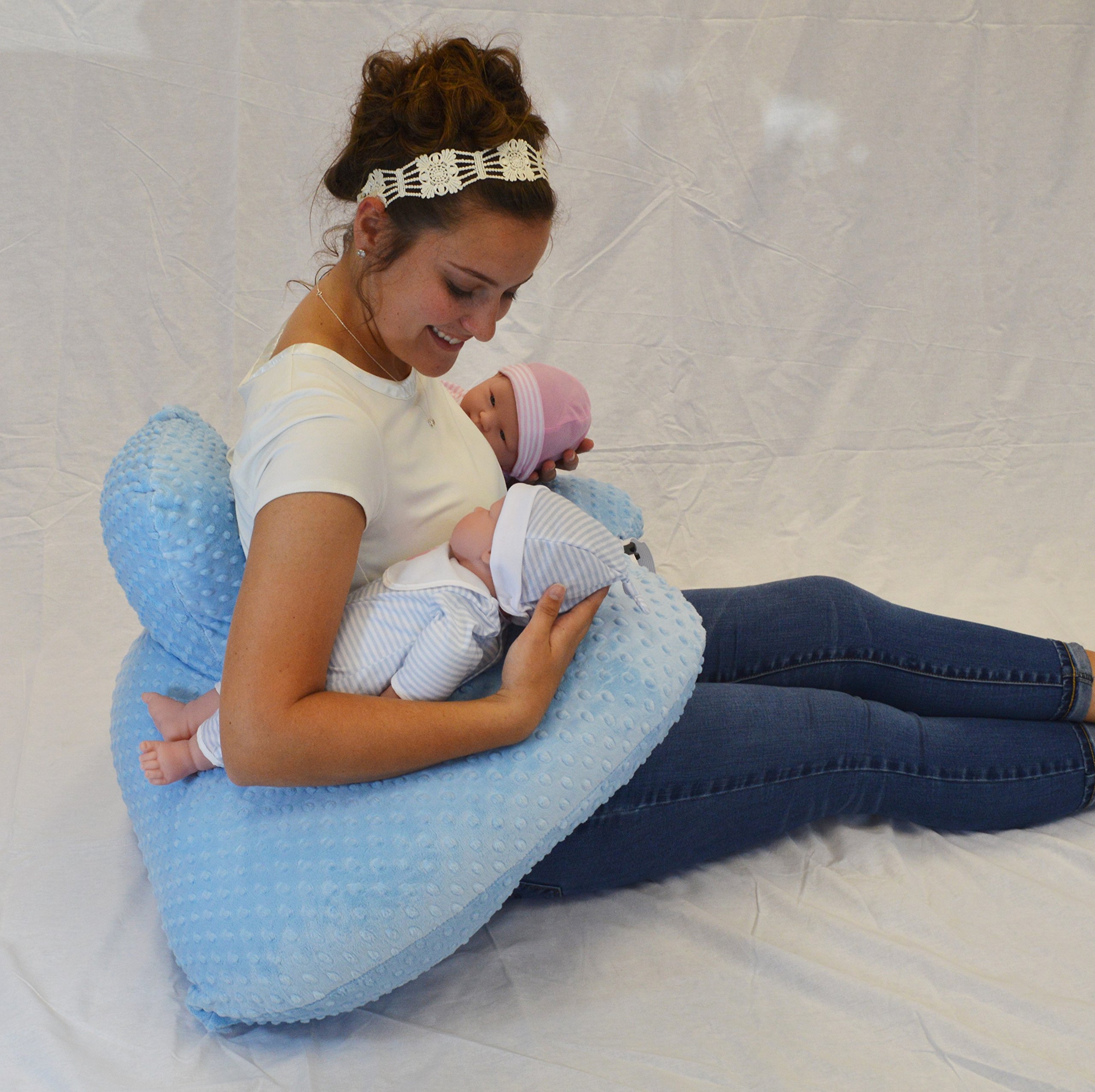 The Twin Z Pillow Blue 6 Uses In 1 Twin Pillow Breastfeeding