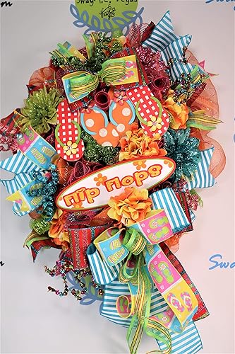 flip flop christmas wreath