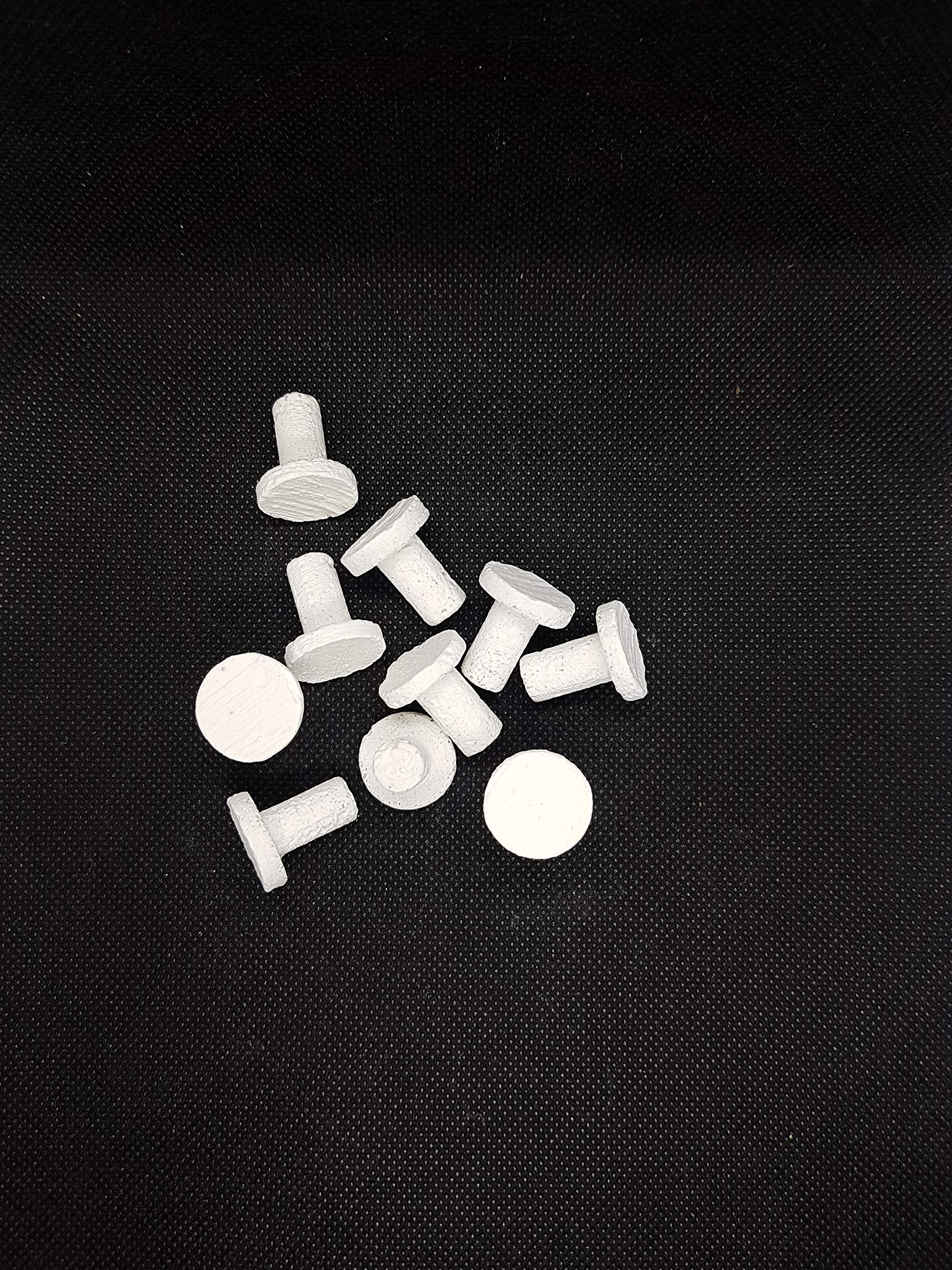 reef Geeks Premium Textured Coral Frag Plugs – Natural Coral Sand, High-Flow Mushroom Design, Ideal for SPS/LPS/Soft Coral Propagation – Fits Frag Racks & Egg Crate – 20mm Top (50)