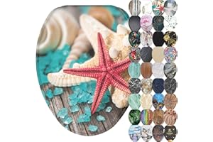 Sanilo Soft Close Toilet Seat ELONGATED, Quiet and Slow Close Lid and Seat, Strong Bumpers and Hinges, Bath Salt