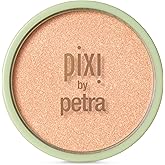 Pixi Glow-y Powder | Radiant Blush & Highlighter Duo | Silky, Light-Reflecting Radiance Powder | Adds Sheer Color & Glow | Peach-y Glow | 0.36 oz/10.21 g
