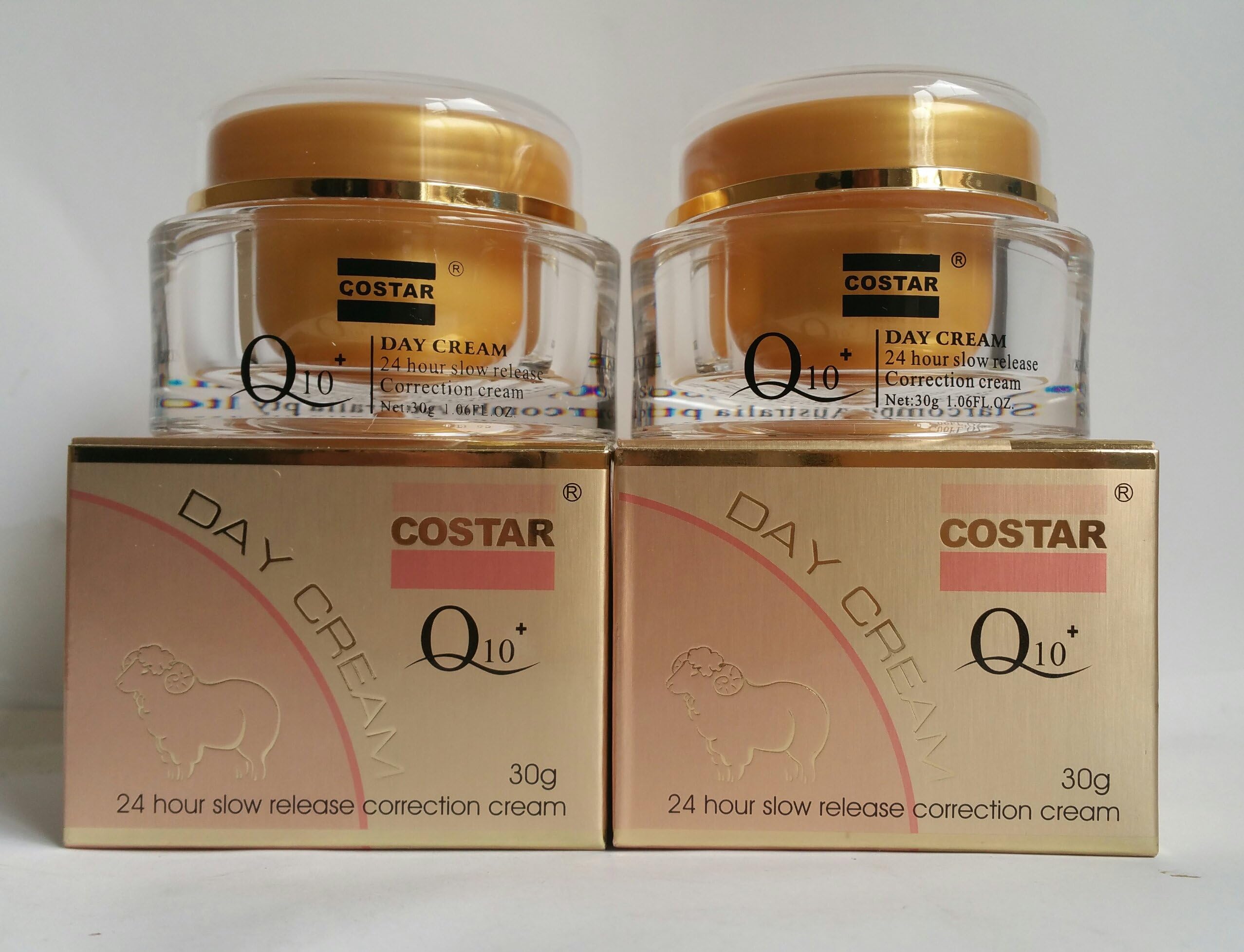 2 x Costar Day Cream Q10+ 24 HR Slow Release Correction Cream 30g Made In Australia