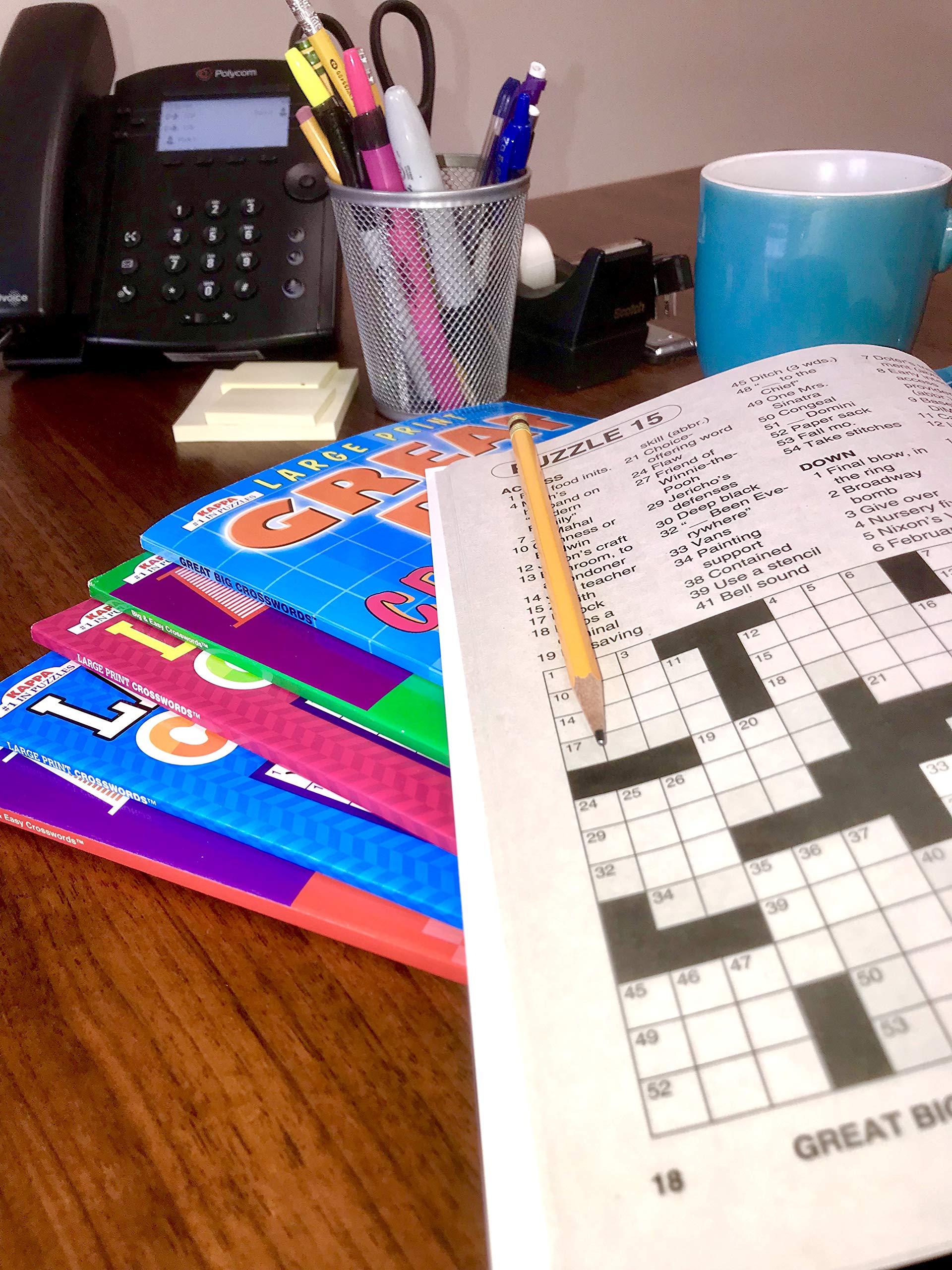 KAPPA Super Saver LARGE PRINT Crosswords Puzzle Pack Set Of 6 Full Size Books KAPPA BOOKS KAPPA Super Saver LARGE PRINT Crosswords Puzzle Pack Set Of 6 Full Size Books KAPPA BOOKS