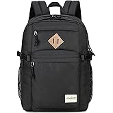 abshoo 29L Backpack for School College Bookbag Middle High School Backpacks Casual Daypack Travel Backpack (Black)