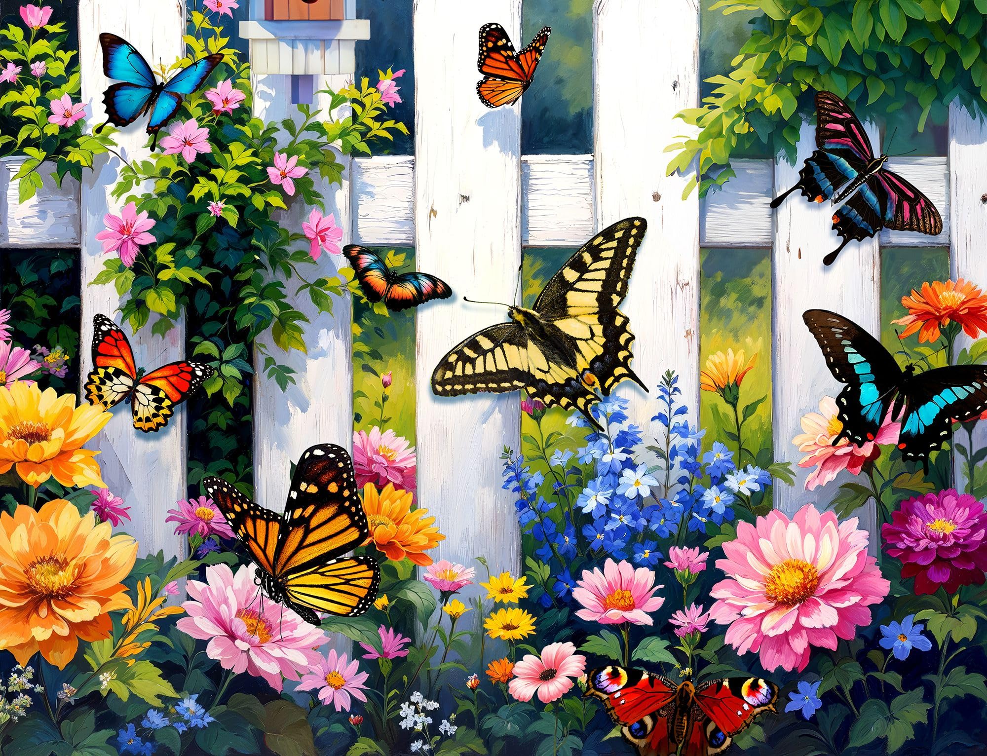 Photo 1 of Springbok Butterfly Haven 1000 Piece Jigsaw Puzzle for Adults - Explore a Butterfly Lovers Dream