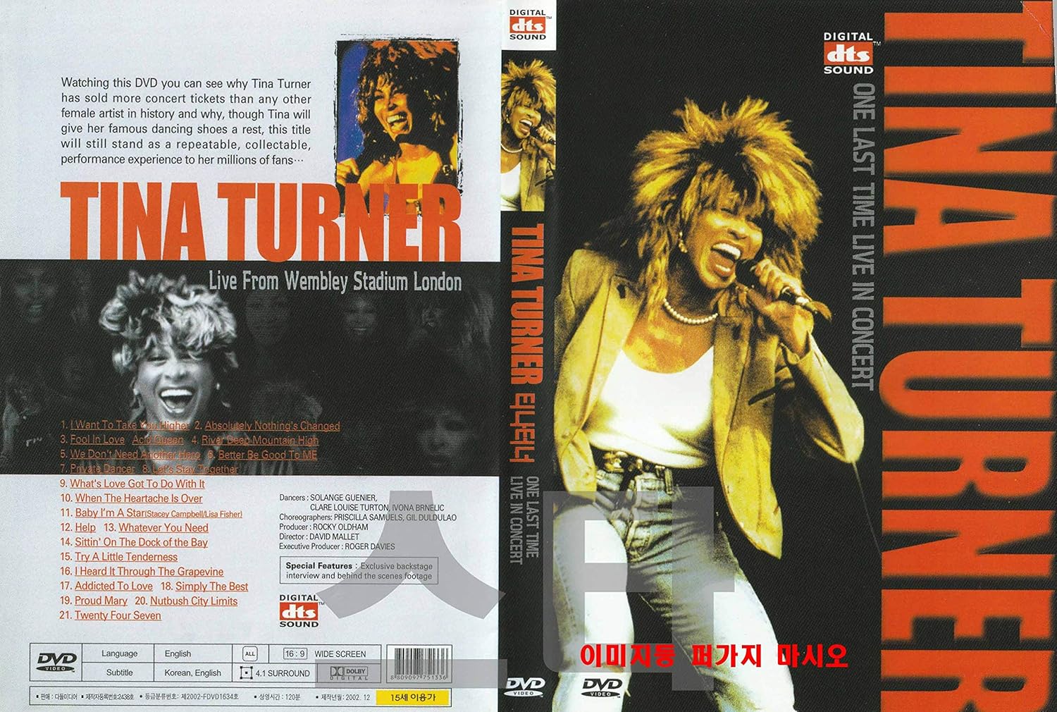 One Last Time Live In Concert 2000 Tina Turner: One Last Time Live in Concert 2000 NEW DVD - NTSC, All