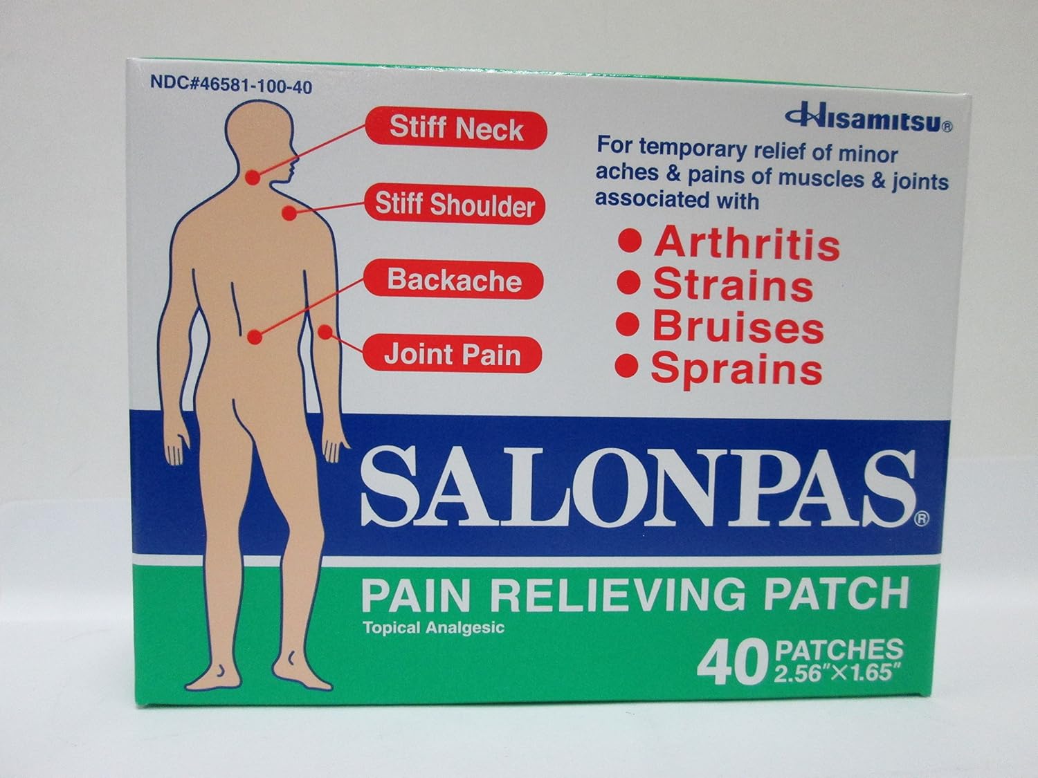 Salonpas- Parches para aliviar el dolor (pack de 40): Amazon.es ...