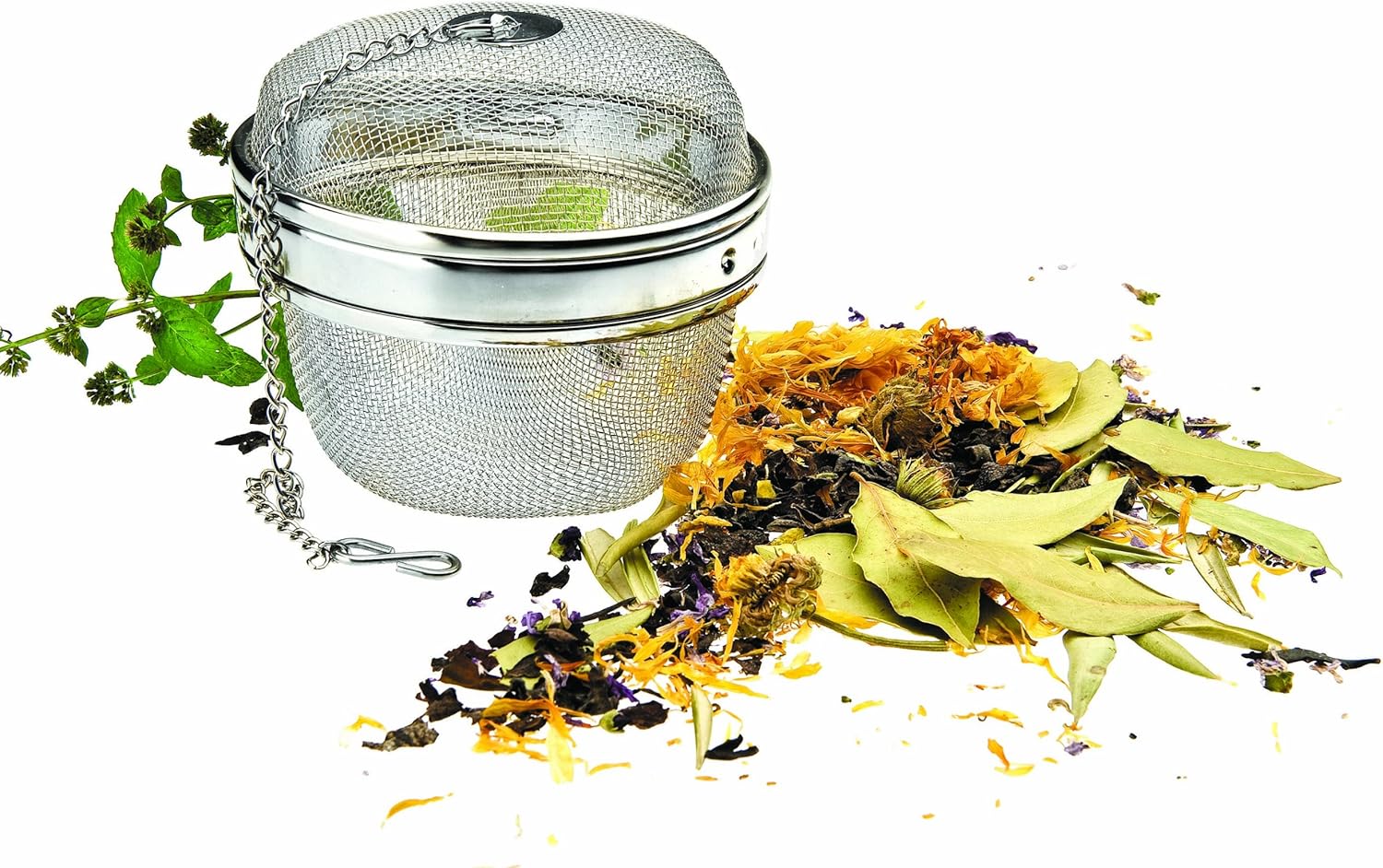 IBILI Gewürzkugel Clasica 11 cm, Edelstahl, Silber, 11 x 11 x 12 cm