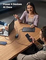 USB C Charger, KOVOL 65W 4-Port PD GaN III Desktop