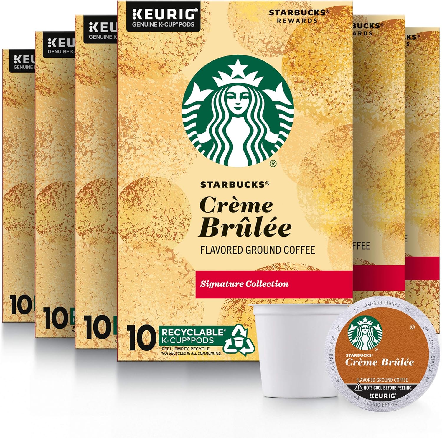Starbucks Crème Brulée Flavored Blonde Light Roast Single Cup Coffee