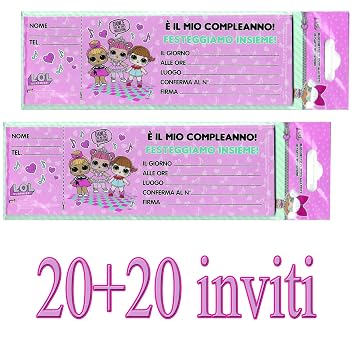 Lol Surprise Inviti Festa Di Compleanno 40 Inviti
