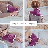 Qomfor Microwavable 1.5kg Weighted Neck Shoulder Wrap Lavender Scent view 3