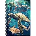 3D LiveLife Notebook - Sea Turtle Swim from Deluxebase. 80 Page Lined Lenticular 3D Sea Turtle Notebook. Superb school or work stationery with artwork licensed from artist David Penfound