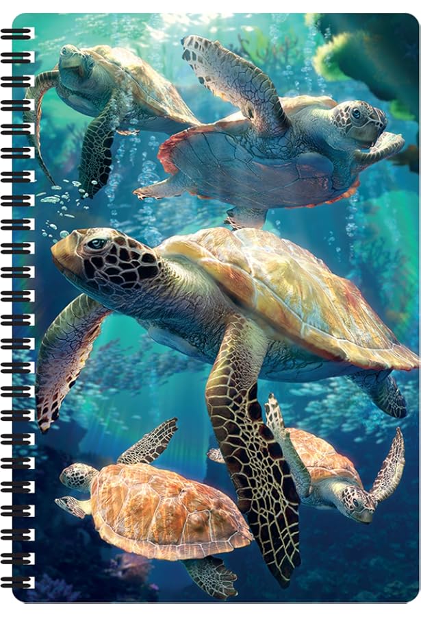 3D LiveLife Notebook - Wonders Of The Reef Ocean By Deluxebase - 80 Pages - 11x8.5in Lenticular Note - View #6