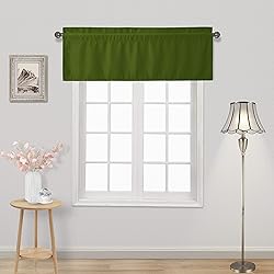 DWCN Blackout Valance for Windows Rod Pocket Window