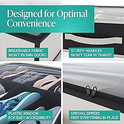 Woffit Under Bed Shoe Storage Organizer – Set of