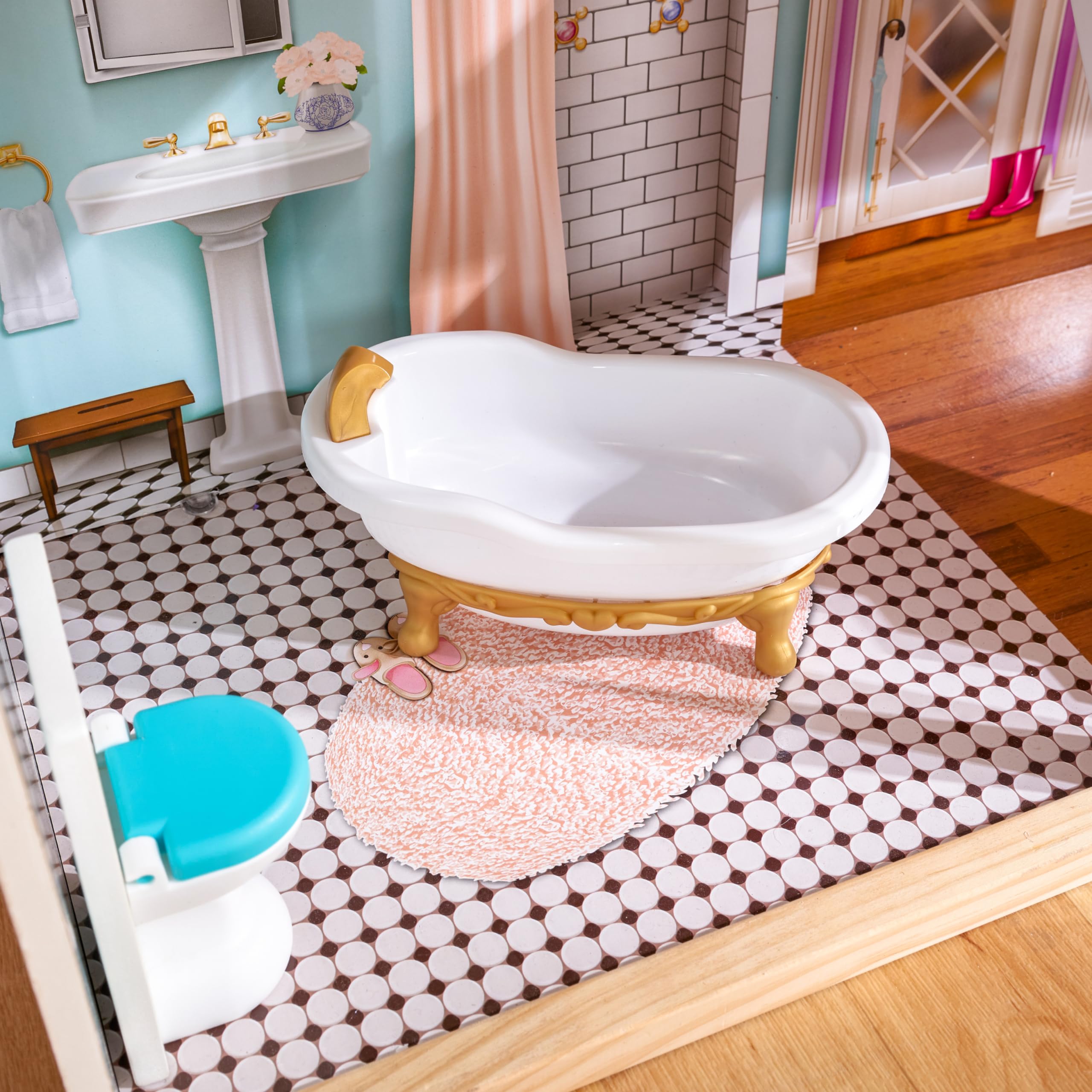 KidKraft Charlotte Classic Wooden Dollhouse with 14Piece Accessory Set