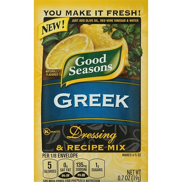 GREEK DRESSING & RECIPE MIX (PACK OF 4) .7 OZ PACKETS